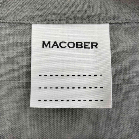 マコバ macober コットンリネン 3Bテーラードジャケット メンズ JPN:L