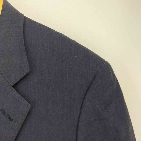 アクアスキュータム AQUASCUTUM リネン100 背抜き 2Bテーラードジャケット メンズ AB-7