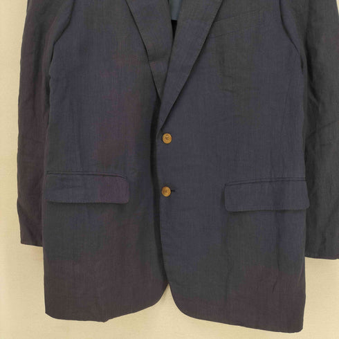 アクアスキュータム AQUASCUTUM リネン100 背抜き 2Bテーラードジャケット メンズ AB-7