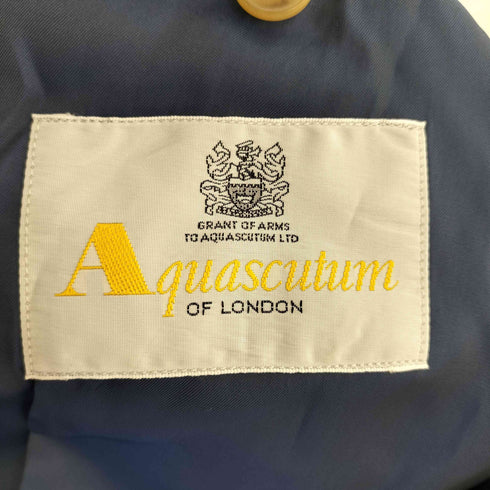 アクアスキュータム AQUASCUTUM リネン100 背抜き 2Bテーラードジャケット メンズ AB-7