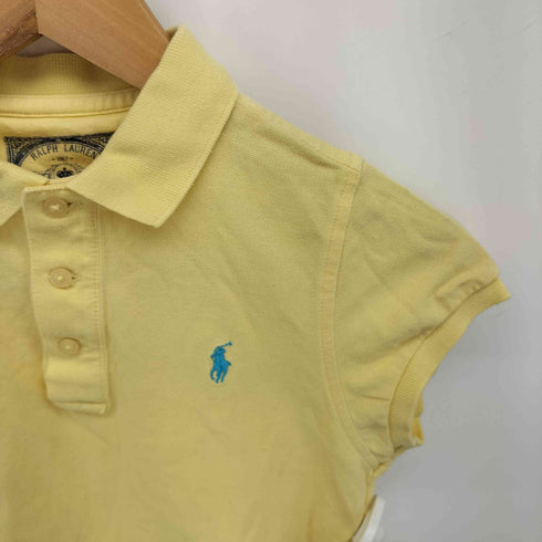 ラルフローレン RALPH LAUREN ポニー 刺繍 タイト ポロシャツ レディース import:L