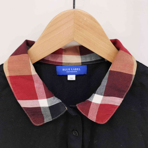 ブルーレーベルクレストブリッジ BLUE LABEL CRESTBRIDGE 襟 ハウス チェック ポロシャツ レディース EUR:38