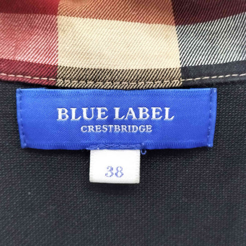 ブルーレーベルクレストブリッジ BLUE LABEL CRESTBRIDGE 襟 ハウス チェック ポロシャツ レディース EUR:38