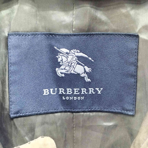 バーバリーロンドン BURBERRY LONDON フード付き ジップアップ コットン ステンカラーコート メンズ import:M