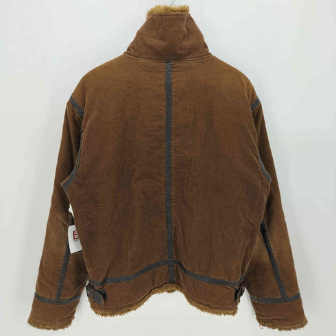SOLEILDOR コーデュロイ 裏地ボア ファーカラー フライトジャケット メンズ import:M