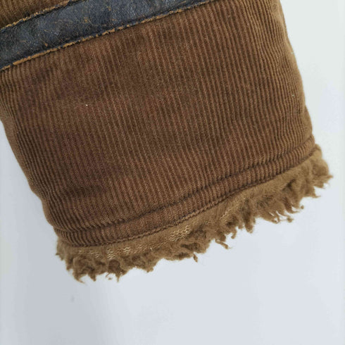 SOLEILDOR コーデュロイ 裏地ボア ファーカラー フライトジャケット メンズ import:M
