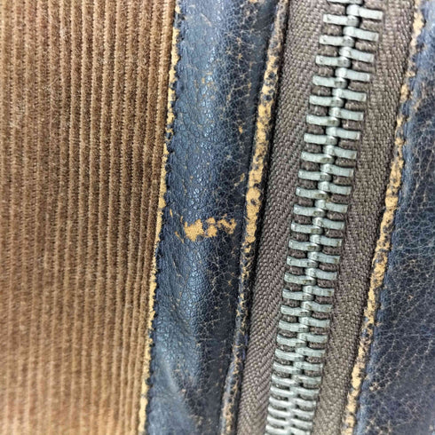SOLEILDOR コーデュロイ 裏地ボア ファーカラー フライトジャケット メンズ import:M