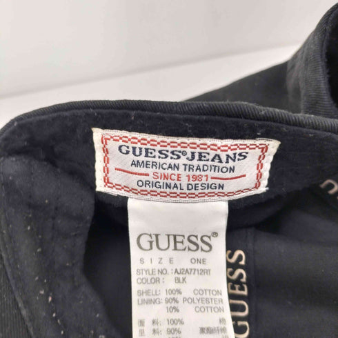 ゲス GUESS RINT LOGO 6PANEL CAP プリント ロゴ 6パネル キャップ メンズ ONE SIZE