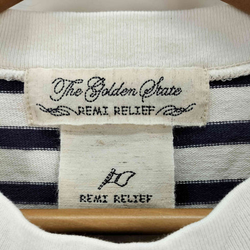 レミレリーフ REMI RELIEF クルーネック ボーダー カットソー レディース FREE