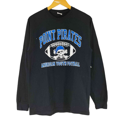ジャージーズ JERZEES USA製 フットボール チームロゴプリント 長袖 Tシャツ メンズ JPN:M