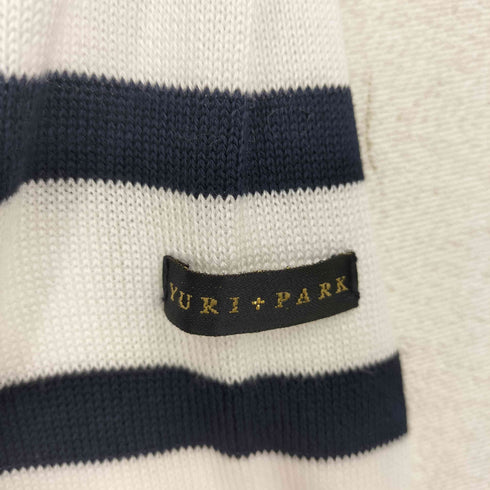 YURI PARK イタリア製 七分袖 ボーダー カットソー レディース