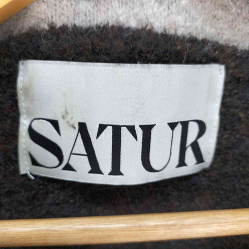 SATUR ハーフジップニット メンズ import:M