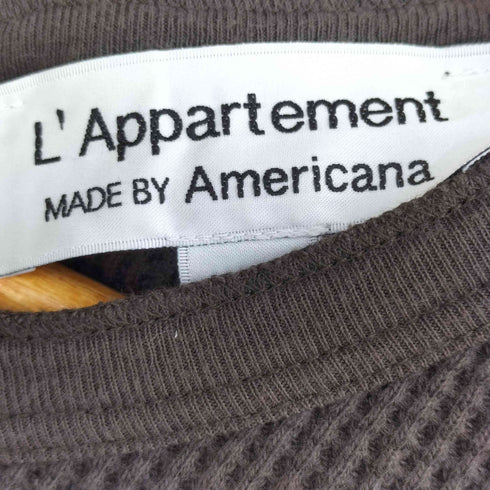 アパルトモン L’Appartement ヘンリーネック サーマル ワッフル カットソー レディース