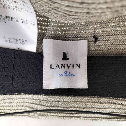 ランバンオンブルー LANVIN en Bleu ストローハット レディース