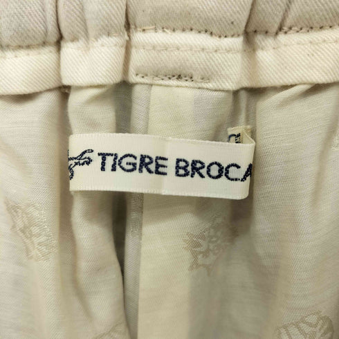 ティグルブロカンテ TIGRE BROCANTE メランジ ウール ツイード テーパード パンツ レディース