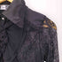 ozz on レース フリル クロス スナップボタン L/S 長袖 シャツ レディース