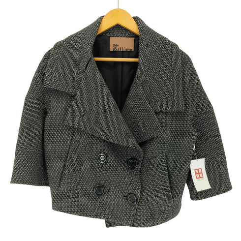 ジョンガリアーノ JOHN GALLIANO ツイード ダブルブレスト ショートジャケット レディース 6