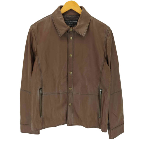 ジャンルイシュレル jean louis scherrer ラムレザー シャツジャケット メンズ L