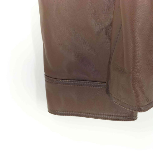 ジャンルイシュレル jean louis scherrer ラムレザー シャツジャケット メンズ L