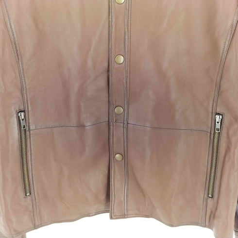 ジャンルイシュレル jean louis scherrer ラムレザー シャツジャケット メンズ L