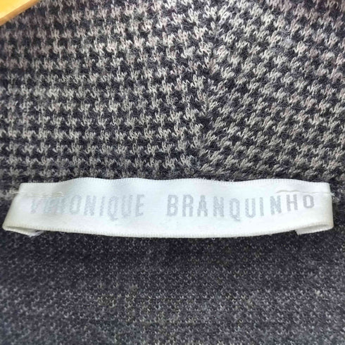 ヴェロニクブランキーノ Veronique Branquinho 千鳥格子柄 ハイネック ウール ロングニット メンズ