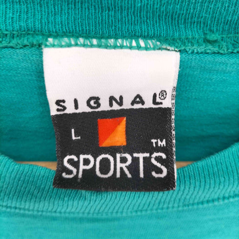 シグナルスポーツ SIGNAL SPORTS 刺繍ロゴ クルーネック Tシャツ メンズ import:L