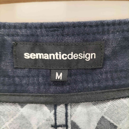 セマンティックデザイン semanticdesign シャドーアーガイルパンツ Y2K メンズ M