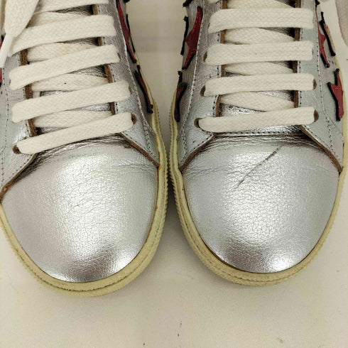 サンローラン Saint Laurent スターパッチメタリックローカットスニーカー Y2K レディース 35