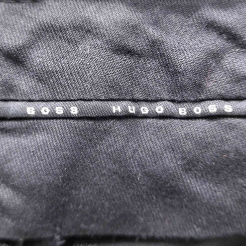 ボスヒューゴボス BOSS HUGO BOSS 90S OLD ベロア ベルベット ワイド パンツ ブラック メンズ EUR:46-48