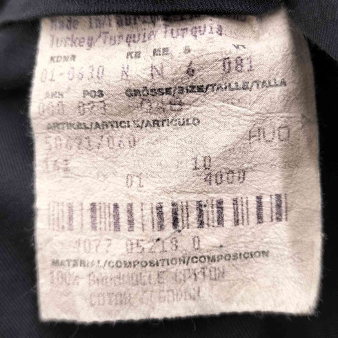 ボスヒューゴボス BOSS HUGO BOSS 90S OLD ベロア ベルベット ワイド パンツ ブラック メンズ EUR:46-48