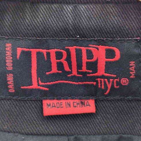 トリップニューヨークシティ TRIPP NYC DOUBLE RIDERS JACKET コットン ダブルライダースジャケット Y2K archive メンズ import:M