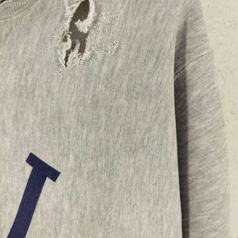 エムブイピー MVP 90S USA製 カレッジプリント リバース ダメージ スウェット メンズ import:XL