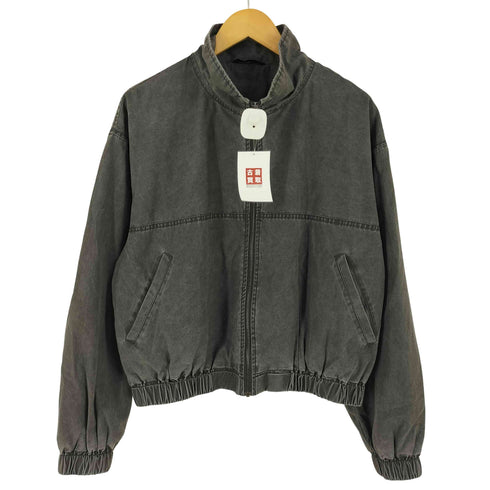 ザラ ZARA ウォッシュドクロップドフィットジャケット メンズ import:M