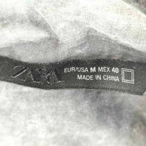 ザラ ZARA ウォッシュドクロップドフィットジャケット メンズ import:M