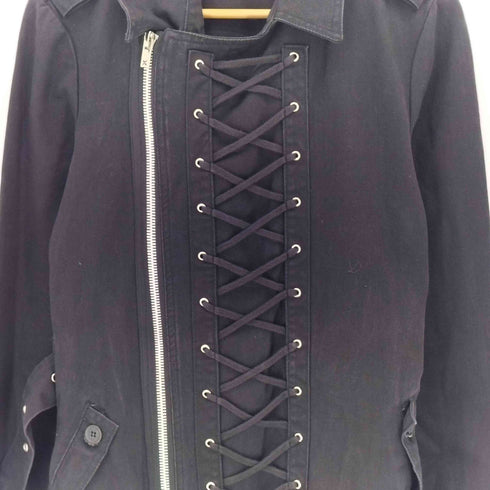 トリップニューヨークシティ TRIPP NYC laceup sidezipper design coat レースアップ サイドジッパー デザイン コート Y2K archive メンズ import:L