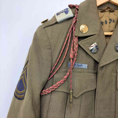 ユーエスアーミー U.S. ARMY 40s WWII Eisenhower Jacket IKE JACKET アイゼンハワージャケット アイクジャケット 腕章 勲章 メンズ 36