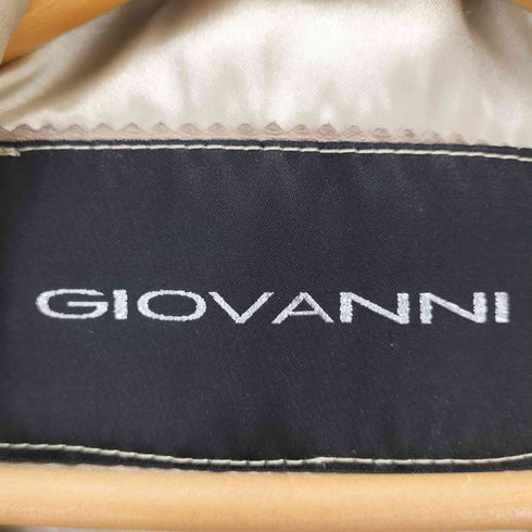 GIOVANNI ジョヴァンニ リアルレザー シェイプデザインジャケット import レディース M