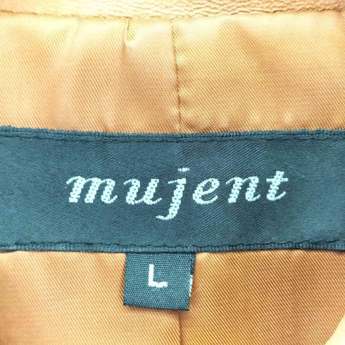 MUJENT ミュージェント ラムレザージャケット レディース L