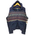 ポロバイラルフローレン Polo by RALPH LAUREN 90s バーズアイ ノルディック 雪柄 裏サーマル ジップアップ パーカー メンズ import:XL