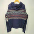 ポロバイラルフローレン Polo by RALPH LAUREN 90s バーズアイ ノルディック 雪柄 裏サーマル ジップアップ パーカー メンズ import:XL