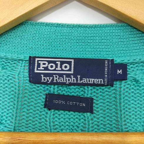 ポロバイラルフローレン Polo by RALPH LAUREN 90s ケーブル コットン ニット カーディガン メンズ import:M