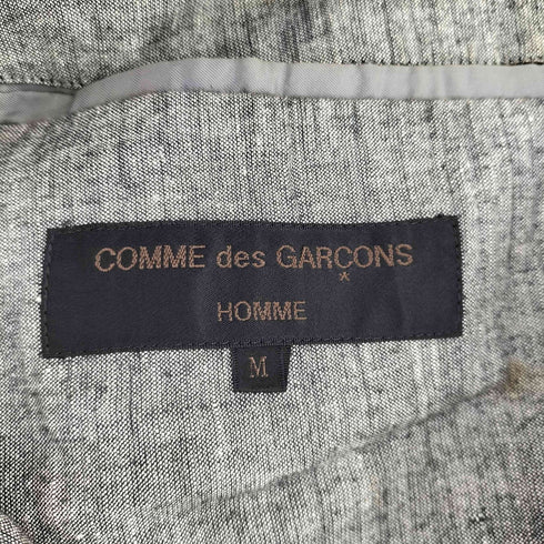 コムデギャルソンオム COMME des GARCONS HOMME 80s リネン コットン 背抜き シングル テーラードジャケット メンズ JPN:M