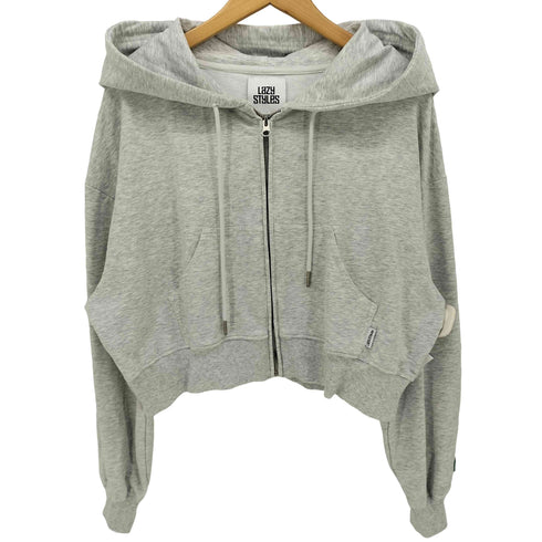 Lazy Styles Big-Hood Cropped Hoodie ビッグフード クロップドフーディー レディース FREE