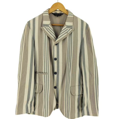 コムデギャルソンオムプリュス COMME des GARCONS HOMME PLUS 90S 99AW Souvenir Kitsch ストライプ シングルテーラードジャケット メンズ JPN:M