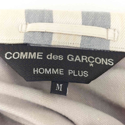 コムデギャルソンオムプリュス COMME des GARCONS HOMME PLUS 90S 99AW Souvenir Kitsch ストライプ シングルテーラードジャケット メンズ JPN:M