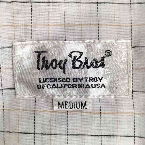 トロイブロス TROY BROS ロゴ刺繍 比翼 スイングトップ ブルゾン メンズ JPN:M