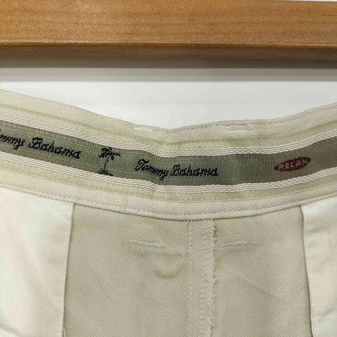 トミーバハマ Tommy Bahama 00s シルク100 ヘリンボーン ロゴ刺繍 2タック ショーツ メンズ 36