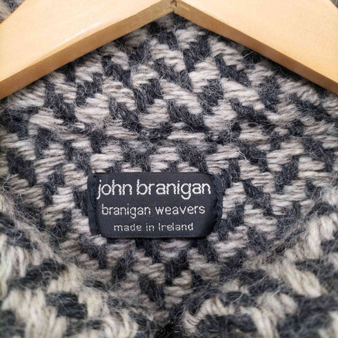 John Branigan アイルランド製 ヘリンボーン ニット ポンチョ レディース