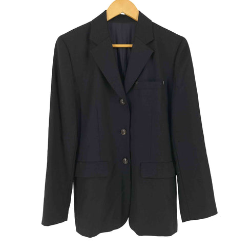 アイエスイッセイミヤケ I.S. ISSEY MIYAKE 90s ウール センターベント 3B テーラードジャケット レディース M