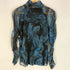 デシグアル Desigual ギャザー 総柄 シアートップス パワーネット レディース import:XL